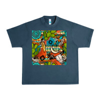 Midnight Navy western cactus aztec seamless pattern Urban Heavy Tee - BundleAndBundleShop