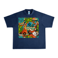 Navy western cactus aztec seamless pattern Urban Heavy Tee - BundleAndBundleShop