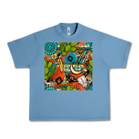 Pebble Blue western cactus aztec seamless pattern Urban Heavy Tee - BundleAndBundleShop