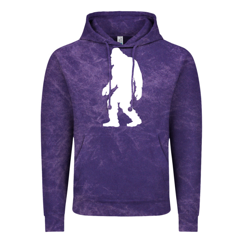 Bigfoot Walking Silhouette Vintage Hoodie by artisFamous | Teevron