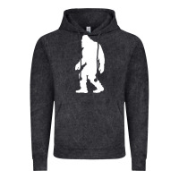 Vintage Black bigfoot walking silhouette Vintage Hoodie - artisFamous