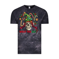 Cloud Black what the elf skull Vintage Tee - FaDigitalArtStudio