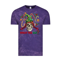 Cloud Purple what the elf skull Vintage Tee - FaDigitalArtStudio