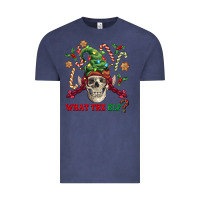 Vintage Denim what the elf skull Vintage Tee - FaDigitalArtStudio