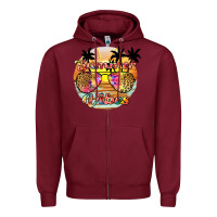 Burgundy summer vibes2 Zipper Hoodie - JahusDesignShop
