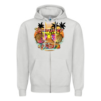 Dove Grey summer vibes2 Zipper Hoodie - JahusDesignShop
