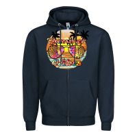 Navy summer vibes2 Zipper Hoodie - JahusDesignShop