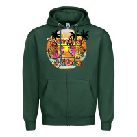 Sports Green summer vibes2 Zipper Hoodie - JahusDesignShop