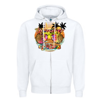 White summer vibes2 Zipper Hoodie - JahusDesignShop