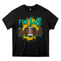 Black Football Mom mother's day Heavy Core Tee - HowdyJamesFarm