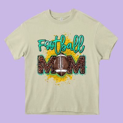 Football Mom Mother's Day Heavy Core Tee Designed By Howdyjamesfarm