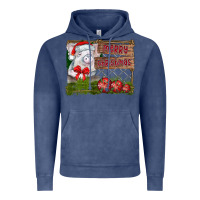 Vintage Denim merry Christmas pig Vintage Hoodie - CowhideDigitalArt