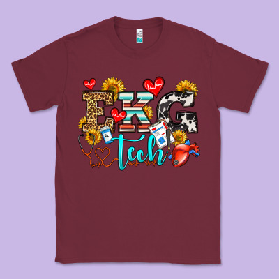 Ekg Tech Classic Tee Designed By Oliviacreatesart