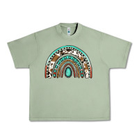 Oil Green blessed western rainbow Urban Heavy Tee - Jasminsmagicworld