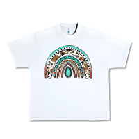 White blessed western rainbow Urban Heavy Tee - Jasminsmagicworld