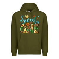 Army Green sweet one avocado Premium Hoodie - Artiststas