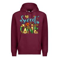 Burgundy sweet one avocado Premium Hoodie - Artiststas