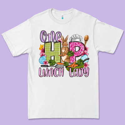 Easter Day One Hip Lunch Lady Premium Tee Designed By Oliviacreatesart