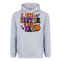 Heather Grey little sister biggest fan basketball Heavyweight Hoodie - Jasminsmagicworld
