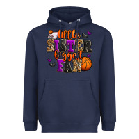Navy little sister biggest fan basketball Heavyweight Hoodie - Jasminsmagicworld