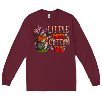 Burgundy Little Miss Cotton Tail Long Sleeve Tee - CowhideDigitalArt
