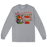 Heather Grey Little Miss Cotton Tail Long Sleeve Tee - CowhideDigitalArt