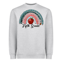 Heather Grey fifth grade rainbow Heavyweight Sweatshirt - RanaPortraitStore