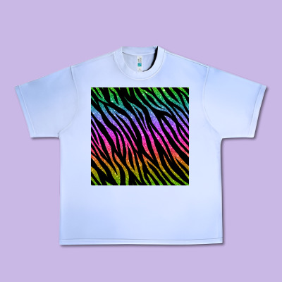 Zebra Glitter Seamless Pattern Urban Heavy Tee Designed By Bundleandbundleshop