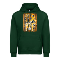 Forest Green finding the cure starts with hope childhood cancer awareness  with bac Urban Hoodie - Jasminsmagicworld