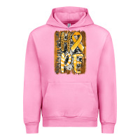 Fuchsia Pink finding the cure starts with hope childhood cancer awareness  with bac Urban Hoodie - Jasminsmagicworld