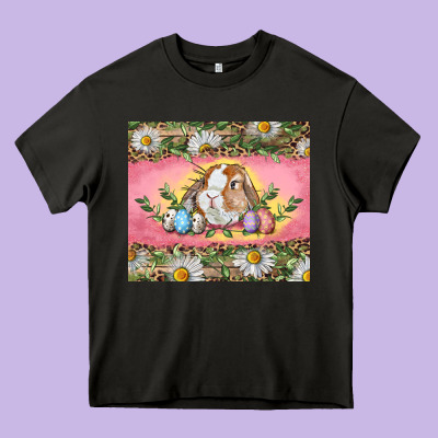 Easter Bunny And Eggs Heavy Core Tee Designed By Ranaportraitstore