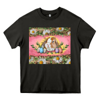 Asphalt Easter bunny and eggs Heavy Core Tee - RanaPortraitStore