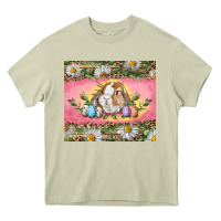 Mossy Easter bunny and eggs Heavy Core Tee - RanaPortraitStore