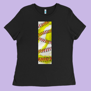 Softball And Baseball Pen Wraps Ladies Tee Designed By Bundleandbundleshop