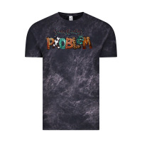 Cloud Black Somebody's Problem Vintage Tee - FaDigitalArtStudio