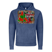 Vintage Denim merry Christmas trees Vintage Hoodie - CowhideDigitalArt