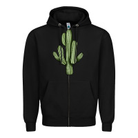 Black cactus Zipper Hoodie - JahusDesignShop
