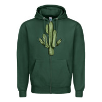 Sports Green cactus Zipper Hoodie - JahusDesignShop