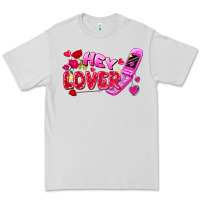 Dove Grey Hey lover flip phone Valentine's Day Premium Tee - FaDigitalArtStudio