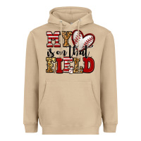 Mushroom my heart is on that field baseball Heavyweight Hoodie - Jasminsmagicworld