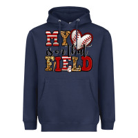 Navy my heart is on that field baseball Heavyweight Hoodie - Jasminsmagicworld