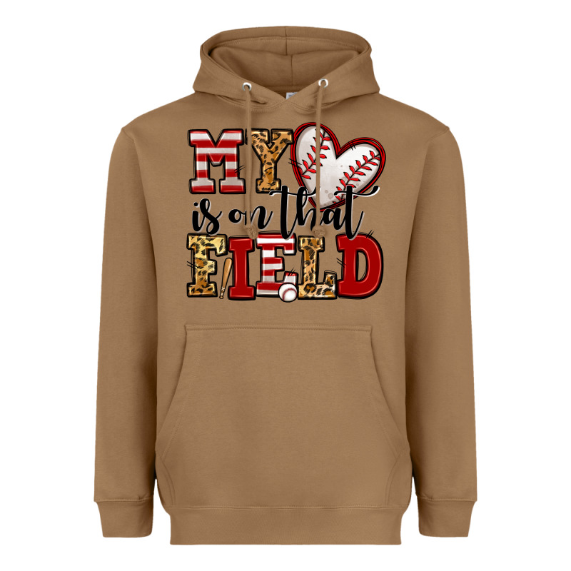 My Heart Is On That Field Baseball Heavyweight Hoodie by Jasminsmagicworld | Teevron