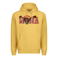 Antique Gold valentine's day mama black highland cow Premium Hoodie - RanaPortraitStore