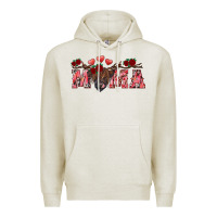 Oatmeal Heather valentine's day mama black highland cow Premium Hoodie - RanaPortraitStore