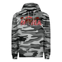 Slate Camo valentine's day mama black highland cow Premium Hoodie - RanaPortraitStore