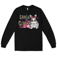 Black Little Miss Cotton Tail Long Sleeve Tee - CowhideDigitalArt