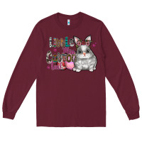 Burgundy Little Miss Cotton Tail Long Sleeve Tee - CowhideDigitalArt