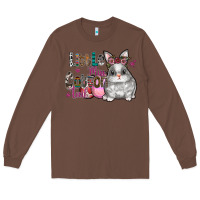 Chestnut Little Miss Cotton Tail Long Sleeve Tee - CowhideDigitalArt
