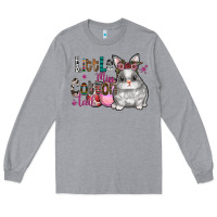 Heather Grey Little Miss Cotton Tail Long Sleeve Tee - CowhideDigitalArt