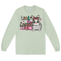 Matcha Little Miss Cotton Tail Long Sleeve Tee - CowhideDigitalArt